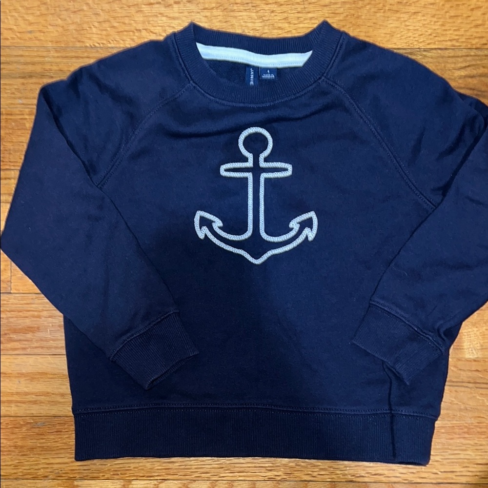 Janie and Jack Navy Anchor Sweater